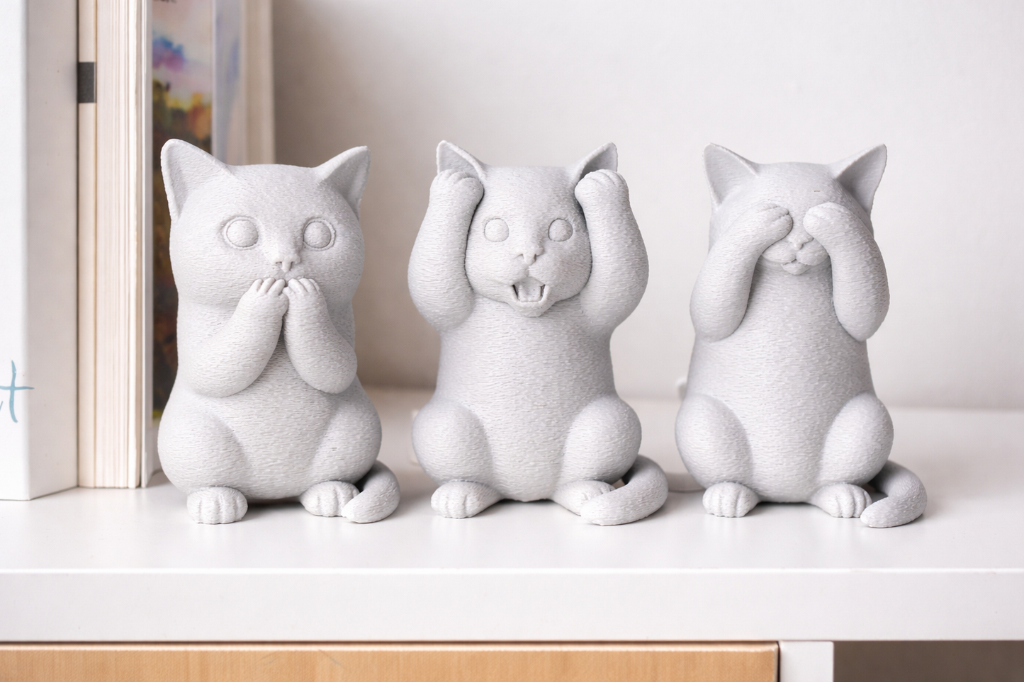 Trio de Gatos “Não Vejo, Não Ouço, Não Falo"