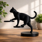 Escultura Decorativa de Gato