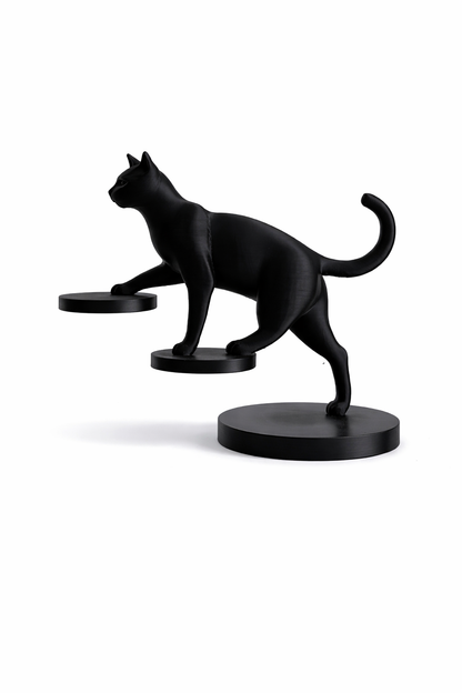Escultura Decorativa de Gato